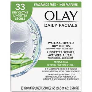 Olay 4-in-1 Sensitive Daily Facial Cloths, 33 ct by - Publicité Olay 4-in-1 Sensitive Daily Facial Cloths, 33 ct by - Publicité