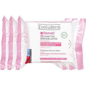 Evoluderm Lingettes Démaquillantes Douceur 25 pièces 97% d'Origine Naturelle Végan Lot de 3 x 25 pièces - Publicité Evoluderm Lingettes Démaquillantes Douceur 25 pièces 97% d'Origine Naturelle Végan Lot de 3 x 25 pièces - Publicité