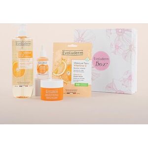 Evoluderm – Coffret Visage 100% Vitamine C 1 Crème Visage + 1 Gel Nettoyant Éclat + 1 Masque Tissu + 1 Sérum (Flower) - Publicité Evoluderm – Coffret Visage 100% Vitamine C 1 Crème Visage + 1 Gel Nettoyant Éclat + 1 Masque Tissu + 1 Sérum (Flower) - Publicité
