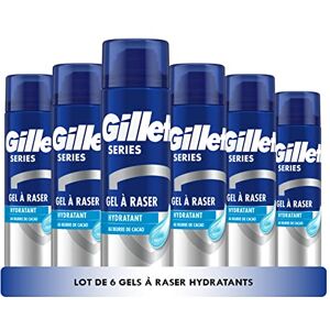 Gillette Series Gel À Raser Hydratant Au Beurre De Cacao, 6x200ml - Publicité Gillette Series Gel À Raser Hydratant Au Beurre De Cacao, 6x200ml - Publicité