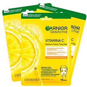 Garnier SkinActive Masque Jetable en Feuille Hydratante et Éclairante à la Vitamine C et à l'Acide Hyaluronique 3 Masques Jetables - Publicité Garnier SkinActive Masque Jetable en Feuille Hydratante et Éclairante à la Vitamine C et à l'Acide Hyaluronique 3 Masques Jetables - Publicité