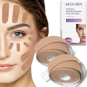 Sfuchin Patchs faciaux – Patch anti-rides – Ruban adhésif de levage pour le visage – Anti-rides non invasif – Multifonctionnel haute élasticité pour le front, les yeux, le visage, le cou, les lèvres, les - Publicité Sfuchin Patchs faciaux – Patch anti-rides – Ruban adhésif de levage pour le visage – Anti-rides non invasif – Multifonctionnel haute élasticité pour le front, les yeux, le visage, le cou, les lèvres, les - Publicité