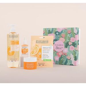 Evoluderm – Coffret Visage 100% Vitamine C 1 Crème Visage + 1 Gel Nettoyant Éclat + 1 Masque Tissu + 1 Sérum (Jungle) - Publicité Evoluderm – Coffret Visage 100% Vitamine C 1 Crème Visage + 1 Gel Nettoyant Éclat + 1 Masque Tissu + 1 Sérum (Jungle) - Publicité