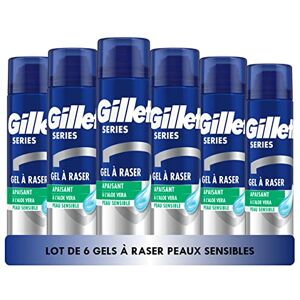 Gillette Series Gel À Raser Apaisant À L’aloe Vera, Pour Les Peaux Sensibles, Protection Complète Contre Les Irritations, 6x200ml - Publicité Gillette Series Gel À Raser Apaisant À L’aloe Vera, Pour Les Peaux Sensibles, Protection Complète Contre Les Irritations, 6x200ml - Publicité