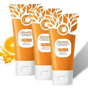 GUUZETU Gel exfoliant orange pour le corps du corps pour le corps de la peau, nettoyage hydratant avec des enzymes, gel de gommage du corps pour visage hydratant, Nettoyage des pores (3pcs) - Publicité GUUZETU Gel exfoliant orange pour le corps du corps pour le corps de la peau, nettoyage hydratant avec des enzymes, gel de gommage du corps pour visage hydratant, Nettoyage des pores (3pcs) - Publicité