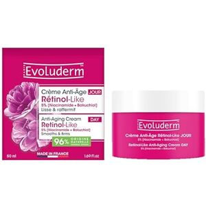 Evoluderm Crème Anti-Âge Jour Rétinol-Like 50ml 96% d'Ingrédients d'Origine Naturelle - Publicité Evoluderm Crème Anti-Âge Jour Rétinol-Like 50ml 96% d'Ingrédients d'Origine Naturelle - Publicité
