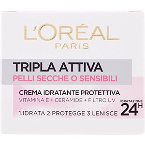L'Oreal Paris L'Oréal Paris Triple Aciva Crème Hydratante Protectrice pour peaux sèches ou sensibles 50 ml - Publicité L'Oreal Paris L'Oréal Paris Triple Aciva Crème Hydratante Protectrice pour peaux sèches ou sensibles 50 ml - Publicité