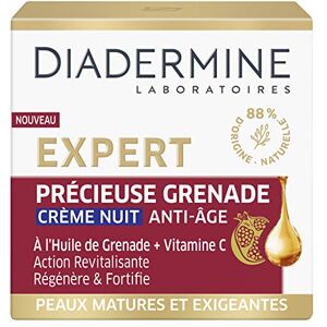 Diadermine Expert Précieuse Grenade Crème de Nuit Visage Anti-Âge Régénère et Fortifie Formule à l'huile de Grenade et Vitamine C Soin du Visage Soin Anti-Age Pot de 50 ml - Publicité Diadermine Expert Précieuse Grenade Crème de Nuit Visage Anti-Âge Régénère et Fortifie Formule à l'huile de Grenade et Vitamine C Soin du Visage Soin Anti-Age Pot de 50 ml - Publicité