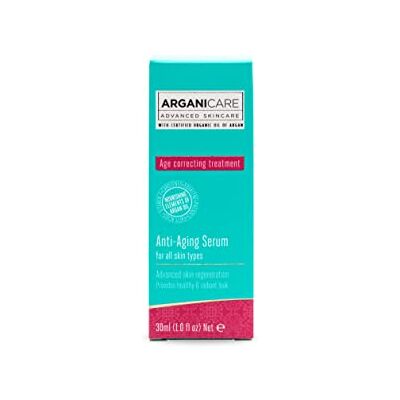 Arganicare Sérum Anti-Âge - Traitement visage pour tous types de peau - Publicité Arganicare Sérum Anti-Âge - Traitement visage pour tous types de peau - Publicité