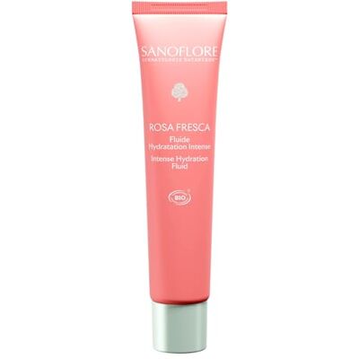 Sanoflore Rosa Fresca, Fluide Hydratation Intense Bio, Soin Visage à l'Acide Hyaluronique et Rose, 99% Naturel - Publicité Sanoflore Rosa Fresca, Fluide Hydratation Intense Bio, Soin Visage à l'Acide Hyaluronique et Rose, 99% Naturel - Publicité