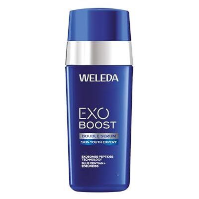Weleda Double Sérum EXO BOOST Gentiane bleue & Edelweiss 30 ml - Publicité Weleda Double Sérum EXO BOOST Gentiane bleue & Edelweiss 30 ml - Publicité