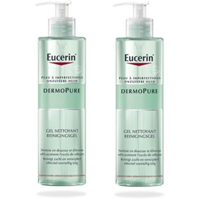 Eucerin DermoPure Gel Nettoyant Lot de 2 x 400 ml - Publicité Eucerin DermoPure Gel Nettoyant Lot de 2 x 400 ml - Publicité