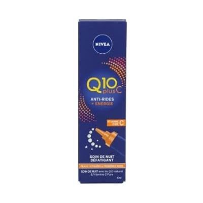 NIVEA Soin de nuit Q10 plus C anti-rides + énergie Le tube de 40 ml - Publicité NIVEA Soin de nuit Q10 plus C anti-rides + énergie Le tube de 40 ml - Publicité