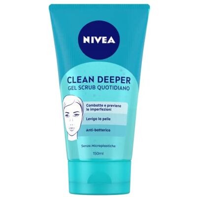 NIVEA Gel Scrub Quotidiano Viso, Pelle Grassa Ed Impure 150 Ml - Publicité NIVEA Gel Scrub Quotidiano Viso, Pelle Grassa Ed Impure 150 Ml - Publicité