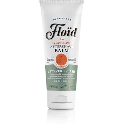 Floïd Baume après-rasage Vetyver Splash (100 ml), Baume après-rasage pour homme avec allantoïne, glycérine & jus d'aloès, Baume hydratant pour la peau - Publicité Floïd Baume après-rasage Vetyver Splash (100 ml), Baume après-rasage pour homme avec allantoïne, glycérine & jus d'aloès, Baume hydratant pour la peau - Publicité