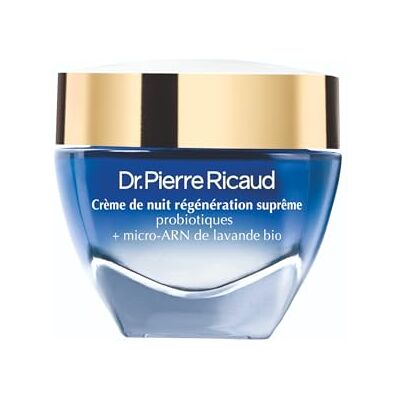 Dr PIERRE RICAUD Crème de Nuit Régénération Suprême Crème pour le Visage aux Probiotiques et Micro-ARN de Lavande Bio Soin du Visage pour Femme Crème Anti-Age pour le Visage 40ml (Collector) - Publicité Dr PIERRE RICAUD Crème de Nuit Régénération Suprême Crème pour le Visage aux Probiotiques et Micro-ARN de Lavande Bio Soin du Visage pour Femme Crème Anti-Age pour le Visage 40ml (Collector) - Publicité