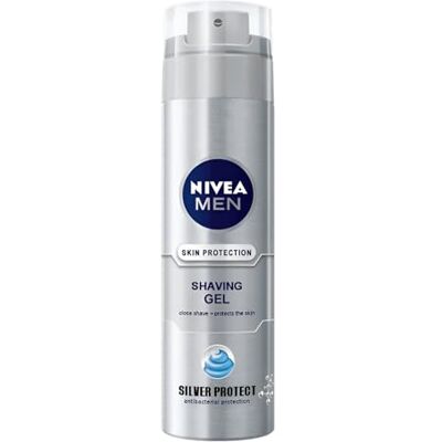 NIVEA Gel à raser Silver Protect 200 ml - Publicité NIVEA Gel à raser Silver Protect 200 ml - Publicité