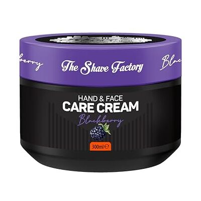 The Shave Factory Hand and Face Cream – Blackberry 300ML – Hydratation & Nutrition Profonde – Formule Rapidement Absorbée, Non-Grasse – Soin Quotidien pour Peau Sèche & Sensible - Publicité The Shave Factory Hand and Face Cream – Blackberry 300ML – Hydratation & Nutrition Profonde – Formule Rapidement Absorbée, Non-Grasse – Soin Quotidien pour Peau Sèche & Sensible - Publicité