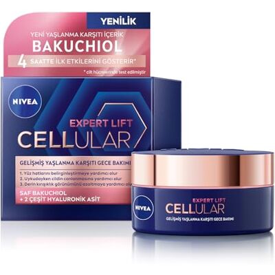 NIVEA Hyaluron Cellular +Élasticité et Contour, soin de nuit anti-rides, 50 ml - Publicité NIVEA Hyaluron Cellular +Élasticité et Contour, soin de nuit anti-rides, 50 ml - Publicité