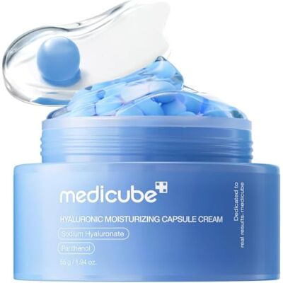 medicube Crème Capsule à l’Acide hyaluronique Hydratation 120H Crème visage quotidienne apaisante avec Panthénol & Céramides, Soin barrière, Tous types de peau, Soin coréen, 55 g - Publicité medicube Crème Capsule à l’Acide hyaluronique Hydratation 120H Crème visage quotidienne apaisante avec Panthénol & Céramides, Soin barrière, Tous types de peau, Soin coréen, 55 g - Publicité