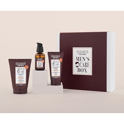 Evoluderm Coffret Soin Visage Homme 3 produits Ingrédients d'Origine Naturelle Végan Idées Cadeaux Homme, Noël, Fête des Pères, Anniversaire, Saint Valentin - Publicité Evoluderm Coffret Soin Visage Homme 3 produits Ingrédients d'Origine Naturelle Végan Idées Cadeaux Homme, Noël, Fête des Pères, Anniversaire, Saint Valentin - Publicité