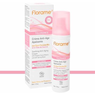 Crème Visage Sensitive Florame - Stimule le collagène - 50ml - Publicité Crème Visage Sensitive Florame - Stimule le collagène - 50ml - Publicité
