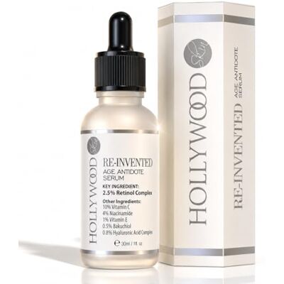 hollywoodskin Sérum rétinol 2.5% 4x PLUS PUISSANT que les traitements anti-âge et anti-acné Avec 11% d'acide hyaluronique et 20% de vitamine C, plus forte puissance. 30ml - Publicité hollywoodskin Sérum rétinol 2.5% 4x PLUS PUISSANT que les traitements anti-âge et anti-acné Avec 11% d'acide hyaluronique et 20% de vitamine C, plus forte puissance. 30ml - Publicité