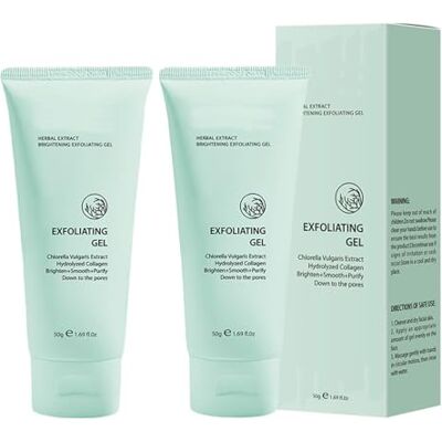 MeiPlumLai Lot de 2 gels exfoliants purifiants, gel exfoliant pour le visage et le corps, exfoliant pour le corps et les cellules mortes, nettoyage en profondeur et hydratant pour tous les types de peau, sans - Publicité MeiPlumLai Lot de 2 gels exfoliants purifiants, gel exfoliant pour le visage et le corps, exfoliant pour le corps et les cellules mortes, nettoyage en profondeur et hydratant pour tous les types de peau, sans - Publicité