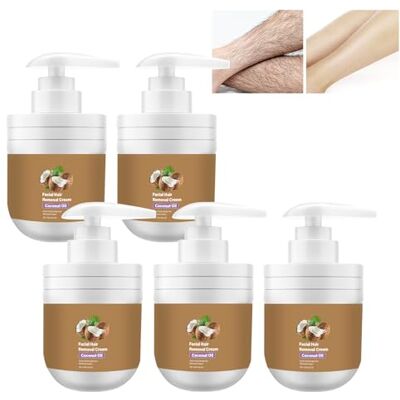 WRANBAO Crème Dépilatoire À L'huile De Coco, Crème Dépilatoire Rozino, Épilation Douce Pour Une Peau Lisse, Douce Et Non Collante, Hommes Et Aux Femmes, Pour La Lèvre Supérieure Et Le Menton, 100 G (5pcs) - Publicité WRANBAO Crème Dépilatoire À L'huile De Coco, Crème Dépilatoire Rozino, Épilation Douce Pour Une Peau Lisse, Douce Et Non Collante, Hommes Et Aux Femmes, Pour La Lèvre Supérieure Et Le Menton, 100 G (5pcs) - Publicité