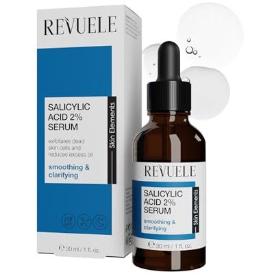 Revuele Sérum Visage Acide Salicylique 2% – Soin Purifiant Ciblé, Désobstrue les Pores, Réduit l’Excès de Sébum et les Imperfections, Affine le Grain de Peau, 30 ml - Publicité Revuele Sérum Visage Acide Salicylique 2% – Soin Purifiant Ciblé, Désobstrue les Pores, Réduit l’Excès de Sébum et les Imperfections, Affine le Grain de Peau, 30 ml - Publicité
