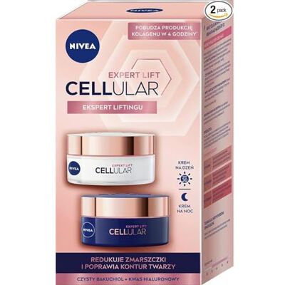 NIVEA Lot de 2 Cellular Expert Lift Kit de crème anti-rides de jour et de nuit SPF 30, 2x50 ml - Publicité NIVEA Lot de 2 Cellular Expert Lift Kit de crème anti-rides de jour et de nuit SPF 30, 2x50 ml - Publicité