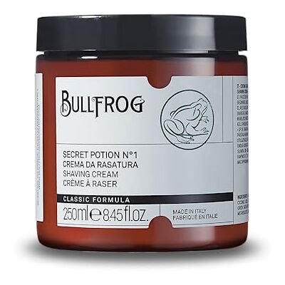 BULLFROG - Secret Potion N.1 - 250ml - Hommes - Shaving Cream - Publicité BULLFROG - Secret Potion N.1 - 250ml - Hommes - Shaving Cream - Publicité