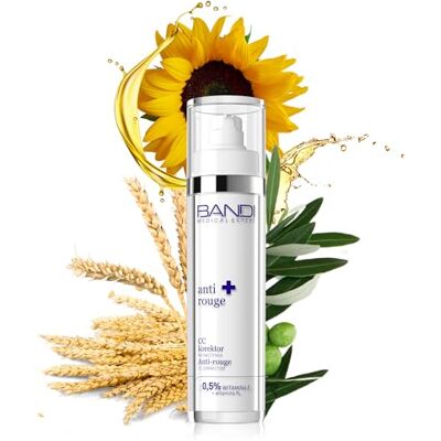 BANDI Correcteur de Teint Soin Visage Hydratant Crème Anti Rougeur Visage Soin Quotidien Visage Apaisant Nourrissant Réducteur de Rougeurs Peau Sensible Vascularisée - Publicité BANDI Correcteur de Teint Soin Visage Hydratant Crème Anti Rougeur Visage Soin Quotidien Visage Apaisant Nourrissant Réducteur de Rougeurs Peau Sensible Vascularisée - Publicité