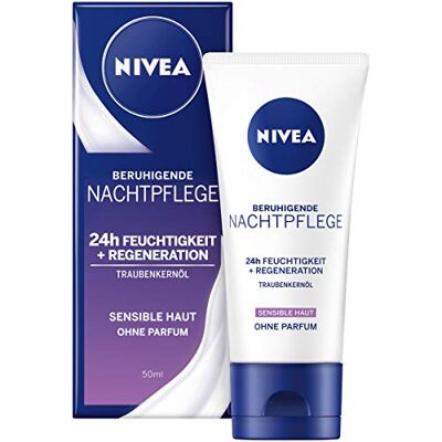 NIVEA Visage Soin de Nuit Sensible 50 ml - Publicité NIVEA Visage Soin de Nuit Sensible 50 ml - Publicité