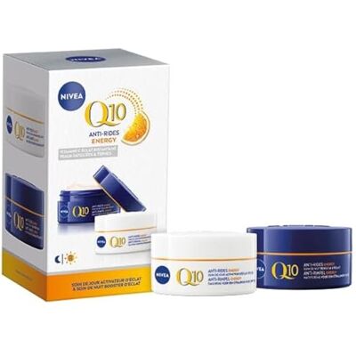 NIVEA Coffret Visage Q10 Energy Soins visage anti-rides 1 pce - Publicité NIVEA Coffret Visage Q10 Energy Soins visage anti-rides 1 pce - Publicité
