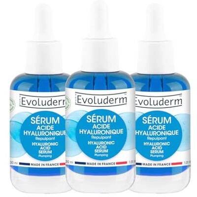 Evoluderm Sérum Acide Hyaluronique 30ml 98% d'Ingrédients d'Origine Naturelle Végan Lot de 3 x 30ml - Publicité Evoluderm Sérum Acide Hyaluronique 30ml 98% d'Ingrédients d'Origine Naturelle Végan Lot de 3 x 30ml - Publicité