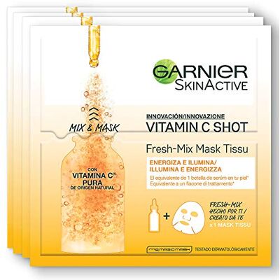 Garnier - Fresh Mix Tissue Masque - Hydratant - Masque Facial - Publicité Garnier - Fresh Mix Tissue Masque - Hydratant - Masque Facial - Publicité