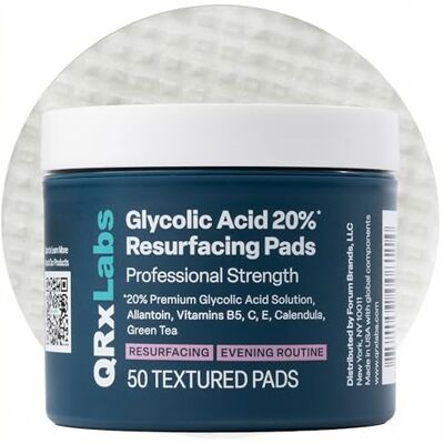 Qrxlabs - Glycolique 20% - Visage & Corps - Vitamines - Rejuvenating Pads - Publicité Qrxlabs - Glycolique 20% - Visage & Corps - Vitamines - Rejuvenating Pads - Publicité