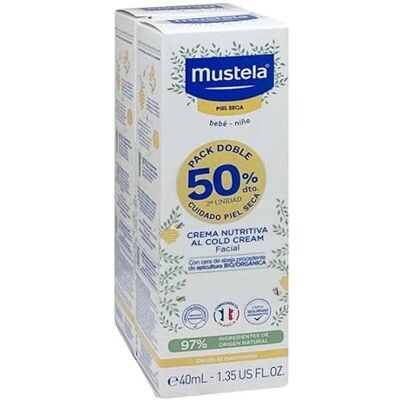 Crème Visage Cold Cream Mustela pour Peau Sèche - Publicité Crème Visage Cold Cream Mustela pour Peau Sèche - Publicité