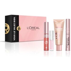 L'Oreal L'Oréal Paris Coffret Maquillage Natural Glow 4 produits Mascara Big Deal, Enlumineur Lumi Glotion, Lumi Blush Liquide, Gloss Plump Ambition à l'Acide Hyaluronique - Publicité L'Oreal L'Oréal Paris Coffret Maquillage Natural Glow 4 produits Mascara Big Deal, Enlumineur Lumi Glotion, Lumi Blush Liquide, Gloss Plump Ambition à l'Acide Hyaluronique - Publicité