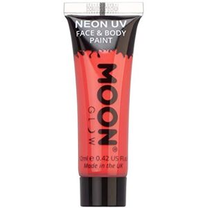 Smiffys - Moon Glow Intense Neon UV Face Paint - Rouge - 12ml - Face Paint - Publicité Smiffys - Moon Glow Intense Neon UV Face Paint - Rouge - 12ml - Face Paint - Publicité