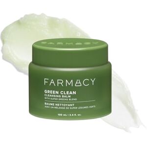 Farmacy Green Clean Baume démaquillant imperméable + nettoyant à base d'huile – Double nettoyant exfoliant doux – Fond du baume à la mousse laiteuse (100 ml) - Publicité Farmacy Green Clean Baume démaquillant imperméable + nettoyant à base d'huile – Double nettoyant exfoliant doux – Fond du baume à la mousse laiteuse (100 ml) - Publicité