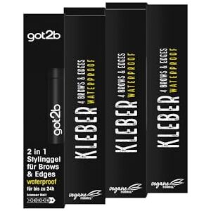 Got2B Brows & Edges Colle étanche, 2 en 1 Brow Gel & Hair Mascara résistant à l'eau et à la transpiration, 24h de tenue, brosse à sourcils pratique - Publicité Got2B Brows & Edges Colle étanche, 2 en 1 Brow Gel & Hair Mascara résistant à l'eau et à la transpiration, 24h de tenue, brosse à sourcils pratique - Publicité