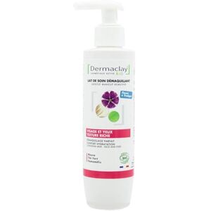 Dermaclay Lait Démaquillant Bio Texture Riche 200ml - Publicité Dermaclay Lait Démaquillant Bio Texture Riche 200ml - Publicité