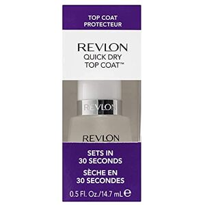 REVLON Vernis à Ongles Top Coat, Séchage Rapide, Finition Brillante et Transparente (14,7ml) - Publicité