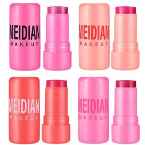 WANGHONGGOGO Lot de 4 bâtons de blush en gelée, poudre de rouge, couleur longue tenue peut être utilisé en superposition convient aux joues aux yeux et aux lèvres convient aux filles et aux femmes (2) - Publicité WANGHONGGOGO Lot de 4 bâtons de blush en gelée, poudre de rouge, couleur longue tenue peut être utilisé en superposition convient aux joues aux yeux et aux lèvres convient aux filles et aux femmes (2) - Publicité