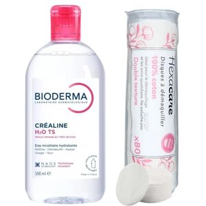 Hexacare Pack Eau Micellaire Créaline H2O TS 500 ml et 80 Cotons Ronds OFFERTS – Nettoyant & Démaquillant Visage et Yeux – Peaux Sensibles Très Sèches – Sans Rinçage – Haute Tolérance - Publicité Hexacare Pack Eau Micellaire Créaline H2O TS 500 ml et 80 Cotons Ronds OFFERTS – Nettoyant & Démaquillant Visage et Yeux – Peaux Sensibles Très Sèches – Sans Rinçage – Haute Tolérance - Publicité