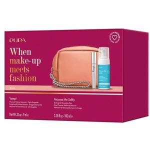 Pupa Vamp Mascara Coffret cadeau pour femme Mousse Me Softly Nettoyant visage 100 ml avec pochette rose - Publicité Pupa Vamp Mascara Coffret cadeau pour femme Mousse Me Softly Nettoyant visage 100 ml avec pochette rose - Publicité