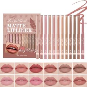 Baorder Set de 12 crayons à lèvres crémeux et mats, rouge à lèvres waterproof longue tenue, rose pâle, crayon à lèvres, kit de maquillage gel pour des lèvres parfaites pour femmes - Publicité Baorder Set de 12 crayons à lèvres crémeux et mats, rouge à lèvres waterproof longue tenue, rose pâle, crayon à lèvres, kit de maquillage gel pour des lèvres parfaites pour femmes - Publicité