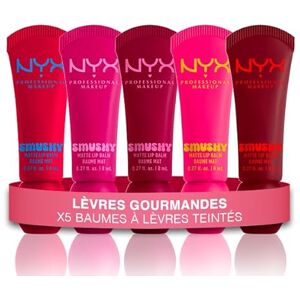 NYX PROFESSIONAL MAKEUP COFFRET X5 BAUMES À LÈVRES TEINTÉS MATES SMUSHY -TEINTES: SAFFY STUFF/SHE'S SERVING/SQUEEZE N' SIZZLE/SWEET SMACK/SWIPE 2 SMOOTH - Publicité NYX PROFESSIONAL MAKEUP COFFRET X5 BAUMES À LÈVRES TEINTÉS MATES SMUSHY -TEINTES: SAFFY STUFF/SHE'S SERVING/SQUEEZE N' SIZZLE/SWEET SMACK/SWIPE 2 SMOOTH - Publicité